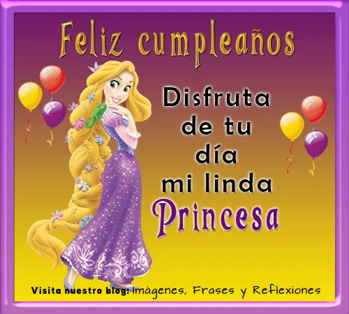 Imágenes, Frases y Reflexiones: Invitacion Princesa Rapunzel