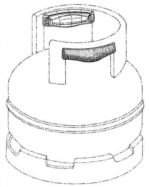 Bombonas de gas (parte de -), Mangos para recipientes ...