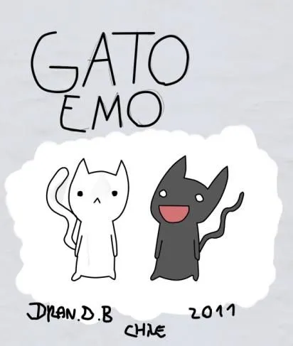 Gatos emos animados - Imagui