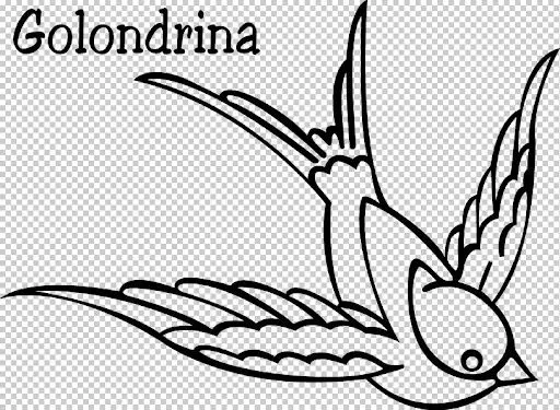 Imagenes de una golondrina para colorear - Imagui