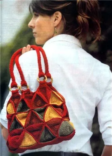 Imagen Bolso tejido a crochet - grupos.