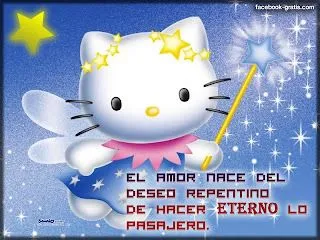 Imagenes de Hello Kitty con frases de amor - Imagui