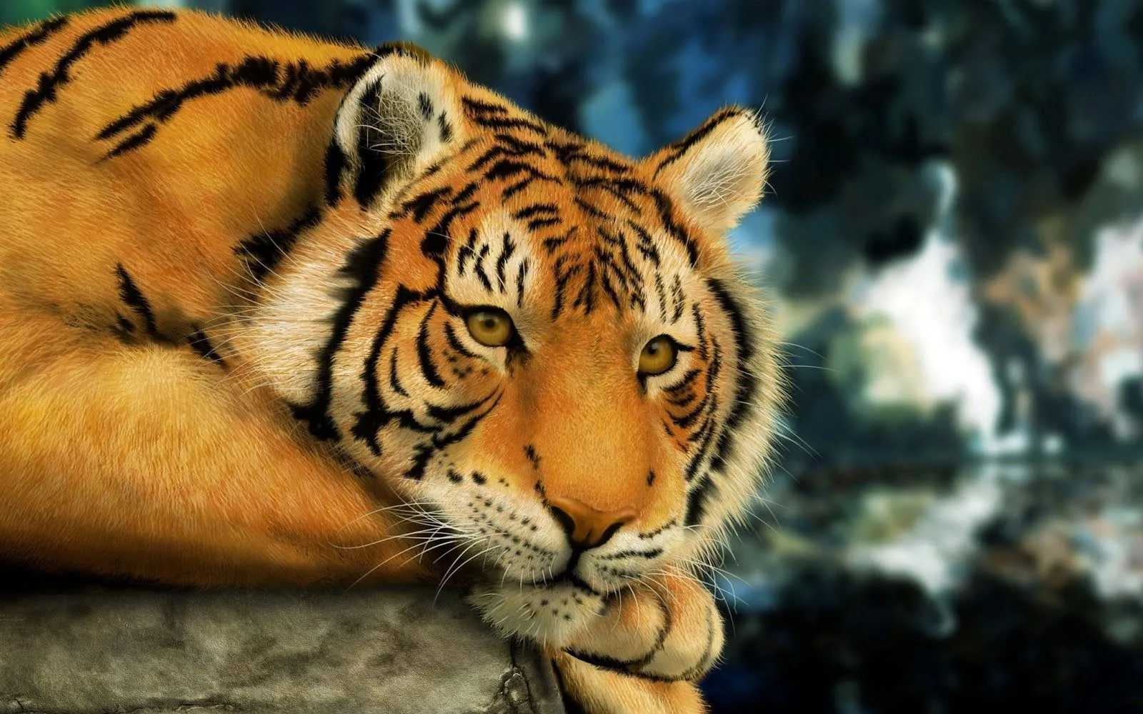 Imágenes Hilandy: Fondo de Pantalla Animales Tigre creado por ...