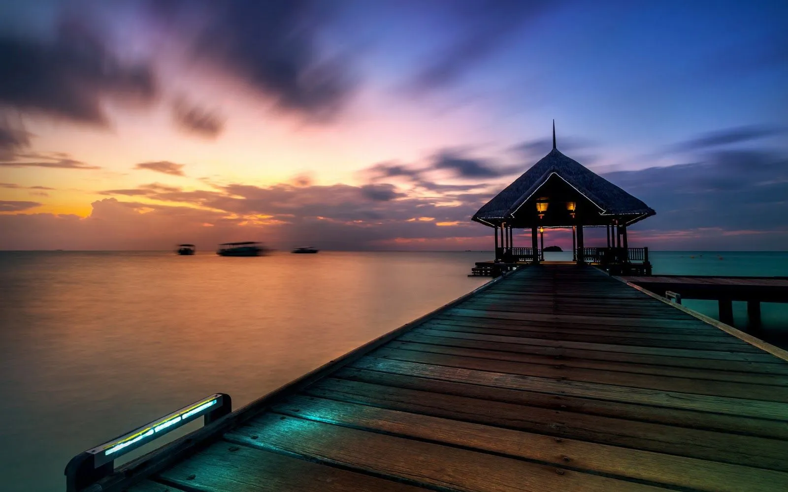 Imágenes Hilandy: Fondo de Pantalla Paisaje Atardecer puerto HD