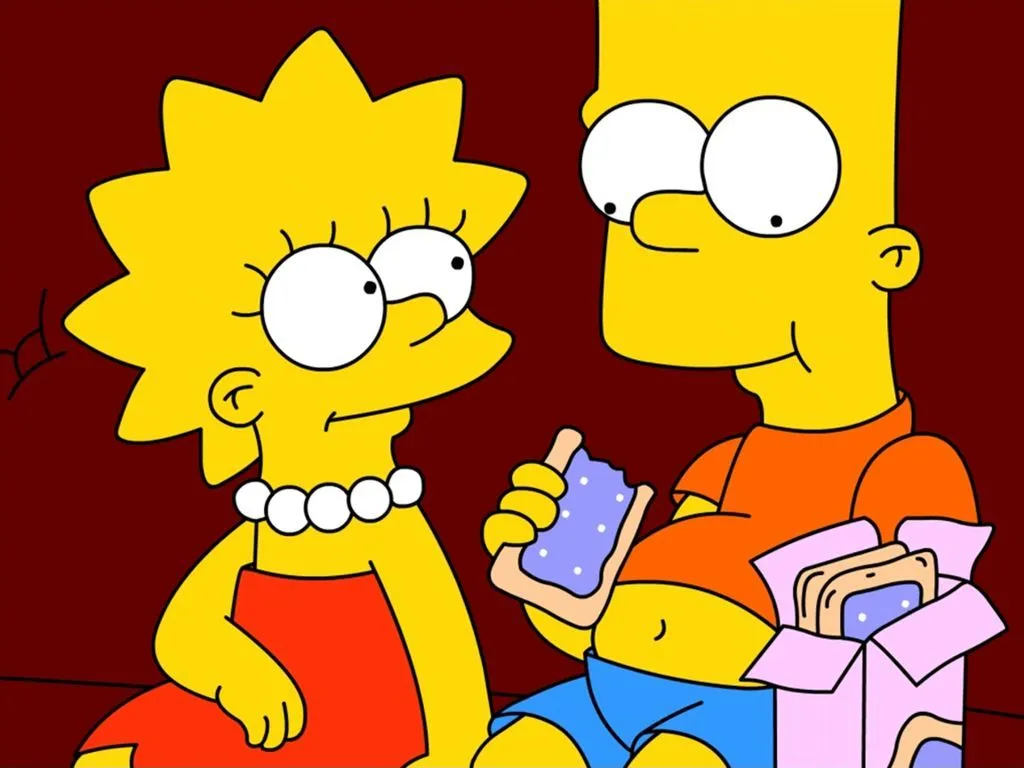 Fondo de Pantalla los simpsons bart y lisa | Imagenes.Horabuena.com