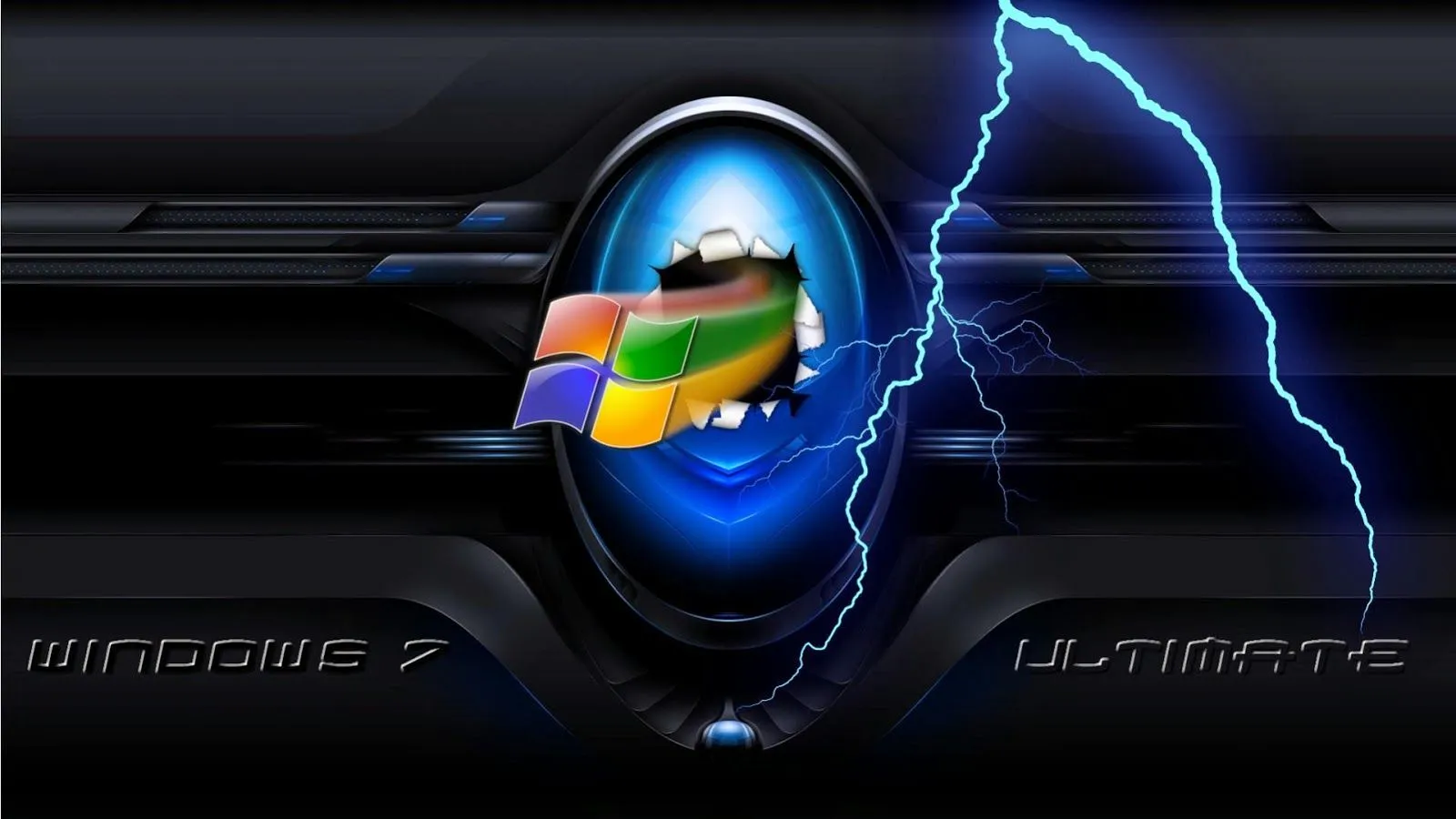 Imágenes Hilandy: Fondo de Pantalla Windows 7 ultimate rayo azul