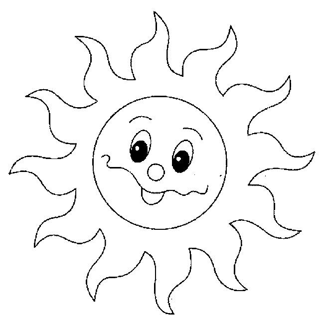 Sol para colorear | Dibujos para Colorear Infantil