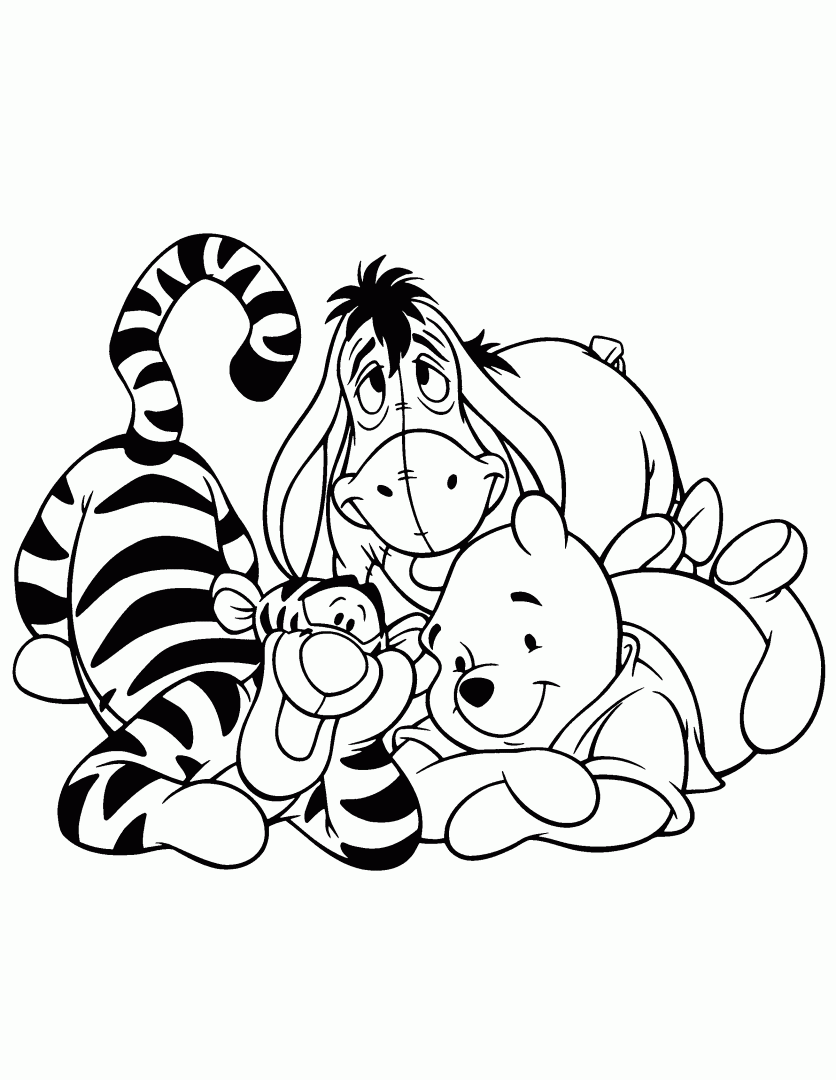 Imagenes • Imagenes de los amigos de winnie pooh para colorear