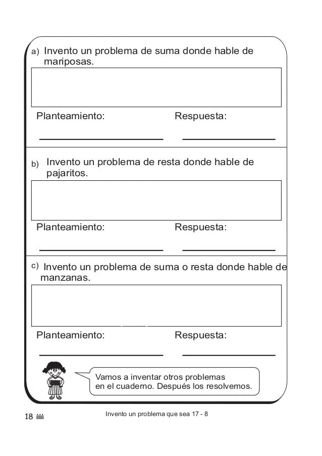 imagenes para inventar problemas de suma y resta - Buscar con Google | Segundo  grado, Grado, Matematicas segundo grado