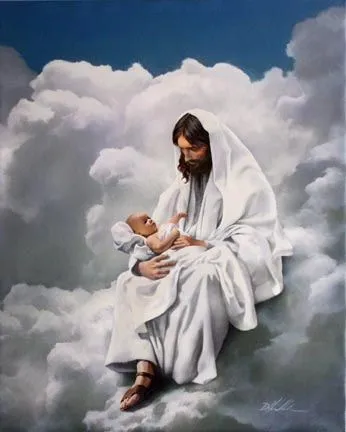 Imagenes de Jesus: abrazando a un niño