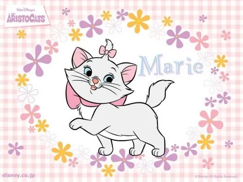 Caricatura de la gatita marie - Imagui