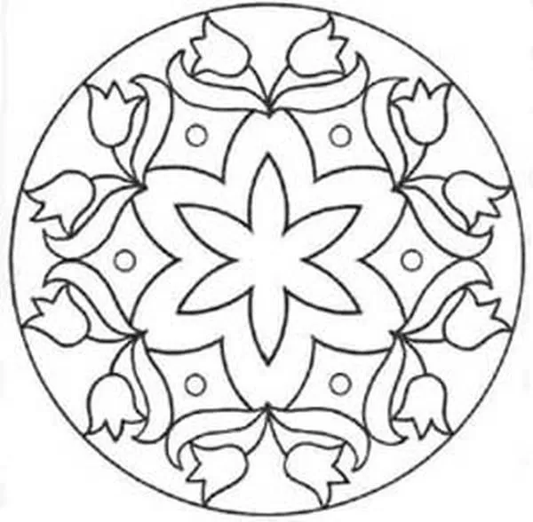 Mandalas faciles para imprimir - Imagui