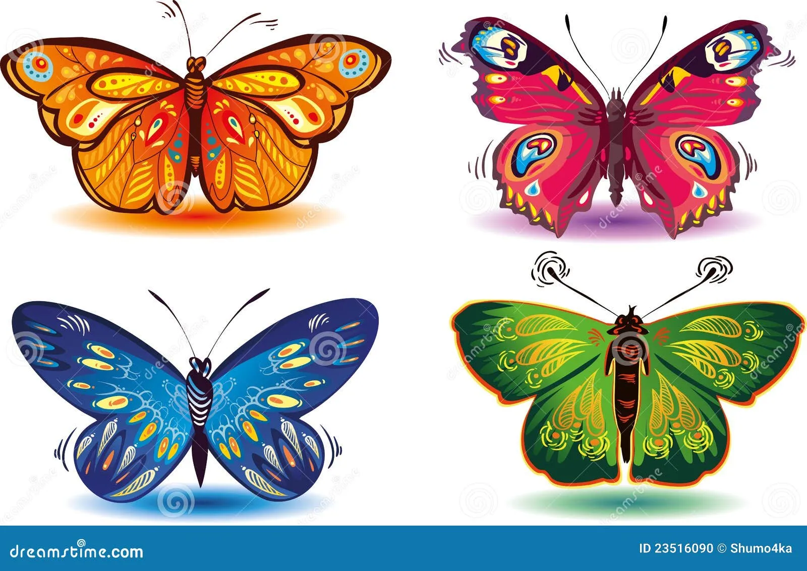 Imagenes de mariposas de colores brillantes - Imagui