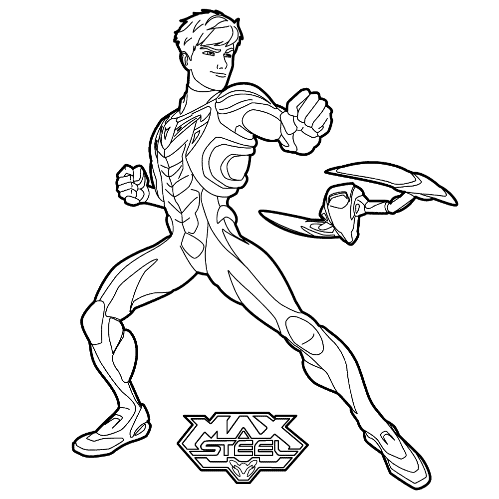 Imagenes de max steel para colorear - Imagui