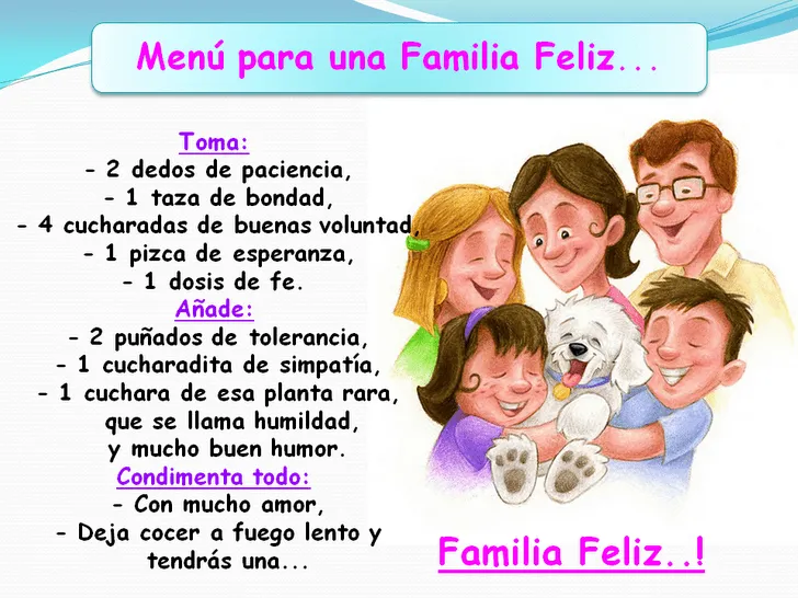 Imagenes con mensajes para familias - Imagui