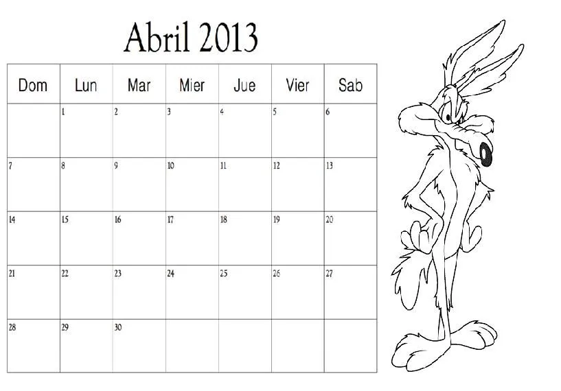 Dibujos para colorear del mes de abril - Imagui