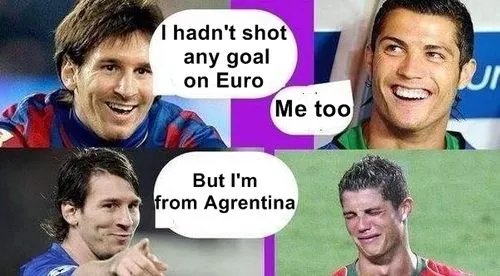 Messi humilla a cristiano - Imagui