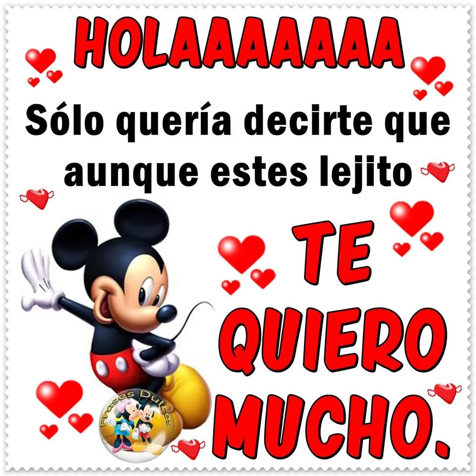 Imágenes de Mickey Mouse y Minnie con frases o para colorear ...