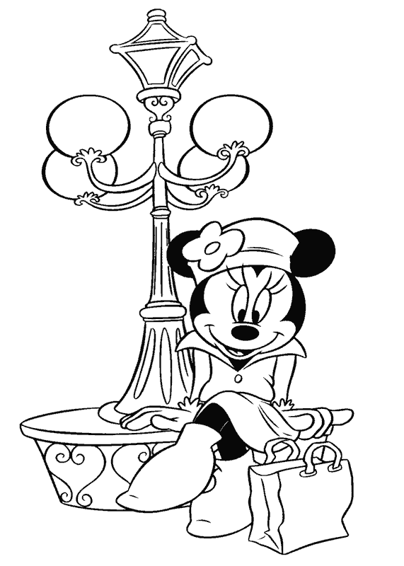 Dibujos para colorear de Minnie Mouse, Plantillas para colorear de ...