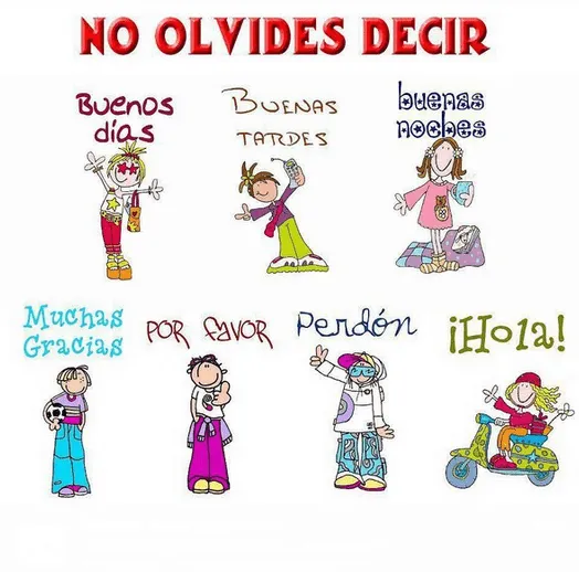 Imágenes de buenos modales para colorear para niños - Imagui ...