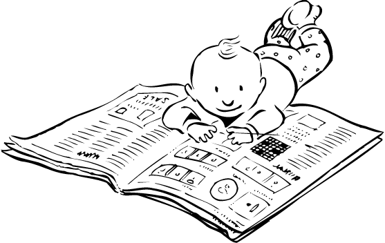 Imagenes niños leyendo para colorear - Imagui