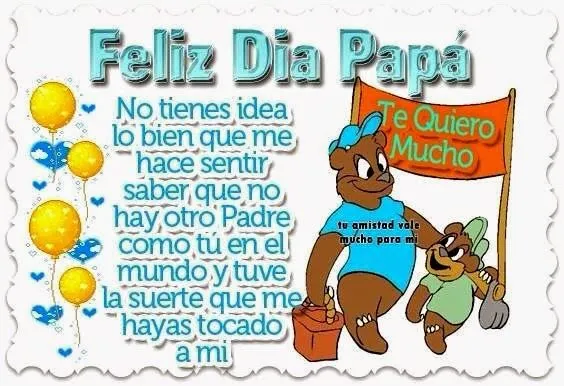 Imagenes del dia del padre 2015, frases para felicitar a papá ...