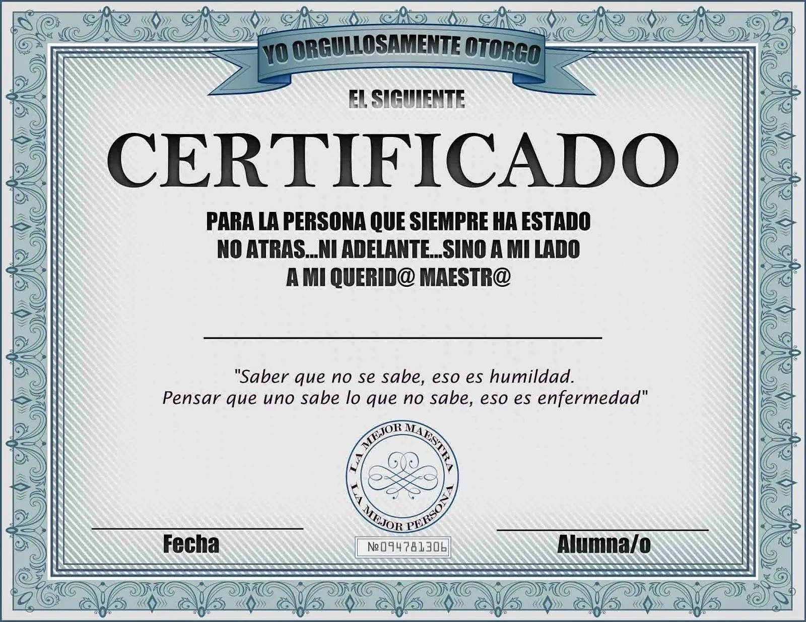 Certificado para el día del padre - Imagui