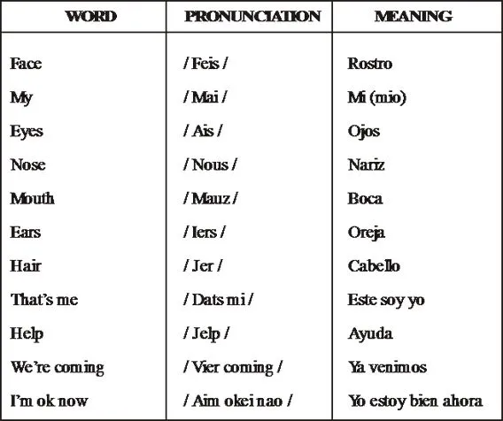 Imagenes de las partes de la cara en ingles - Imagui