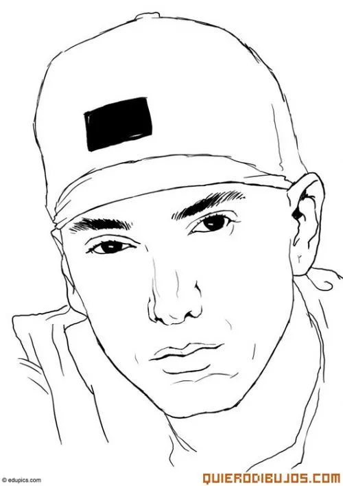 Imágenes para pintar de Eminem | Colorear imágenes