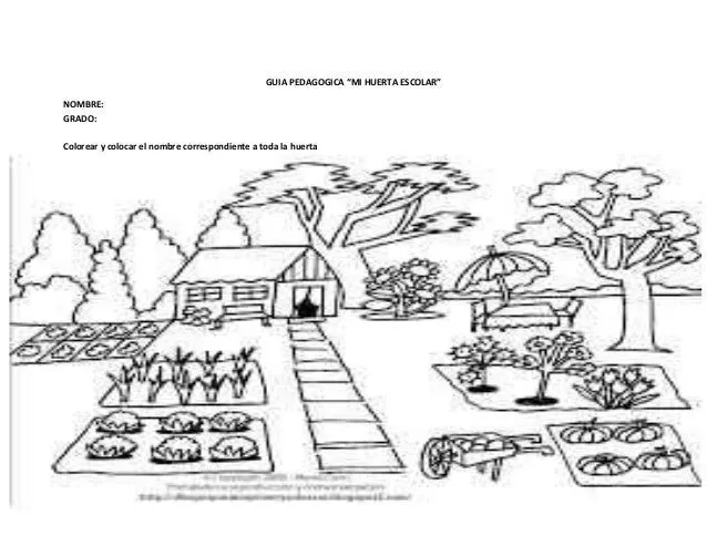 Imagenes para pintar sobre huerto escolar - Imagui