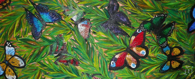 Imágenes de Pinturas: OLEOS MARIPOSAS