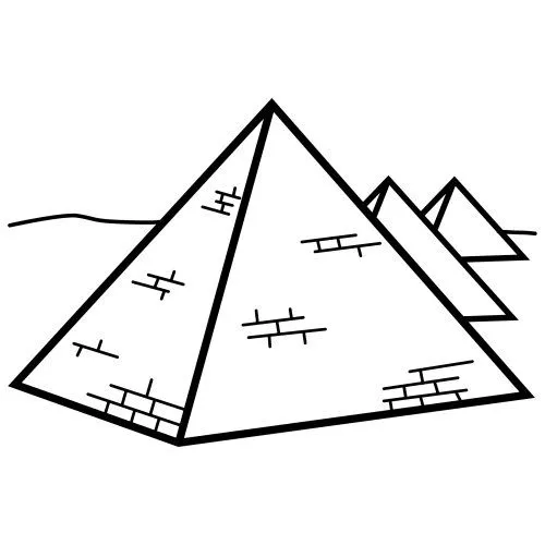 Imagenes de una piramide para colorear - Imagui