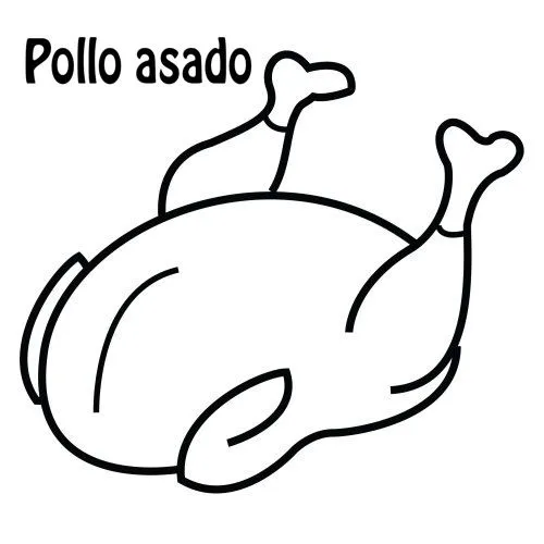 imagenes pollo asado Colouring Pages