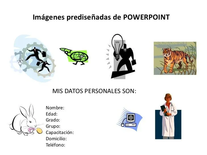 Imágenes prediseñadas de powerpoint