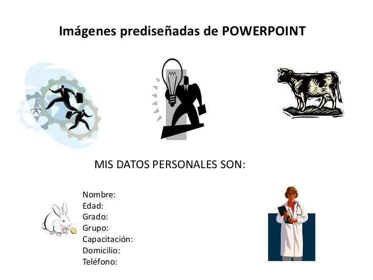 Imágenes prediseñadas de powerpoint