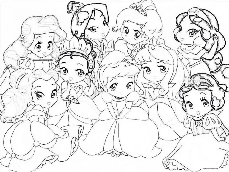 imagenes de princesas bebes para pintar | Dibujos | Pinterest ...