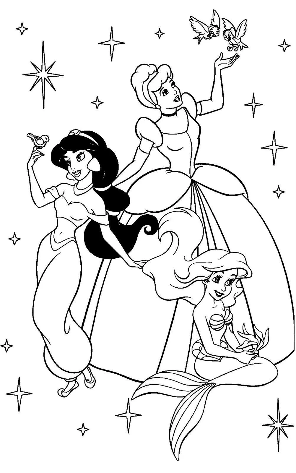 Imágenes de Princesas Disney para colorear. - Ideas y material ...