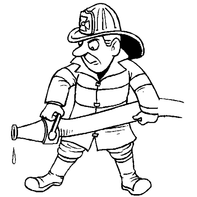 Dibujos para colorear de Bomberos, Plantillas para colorear de ...