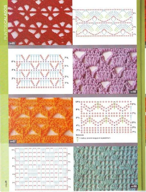 patrones asgaya: PUNTOS CALADOS CROCHET