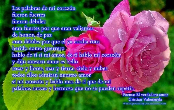 Imágenes de rosas con poemas | Poemas y Corazones