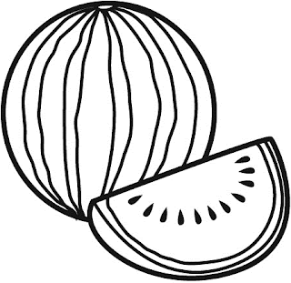 Sandia para pintar - Imagui