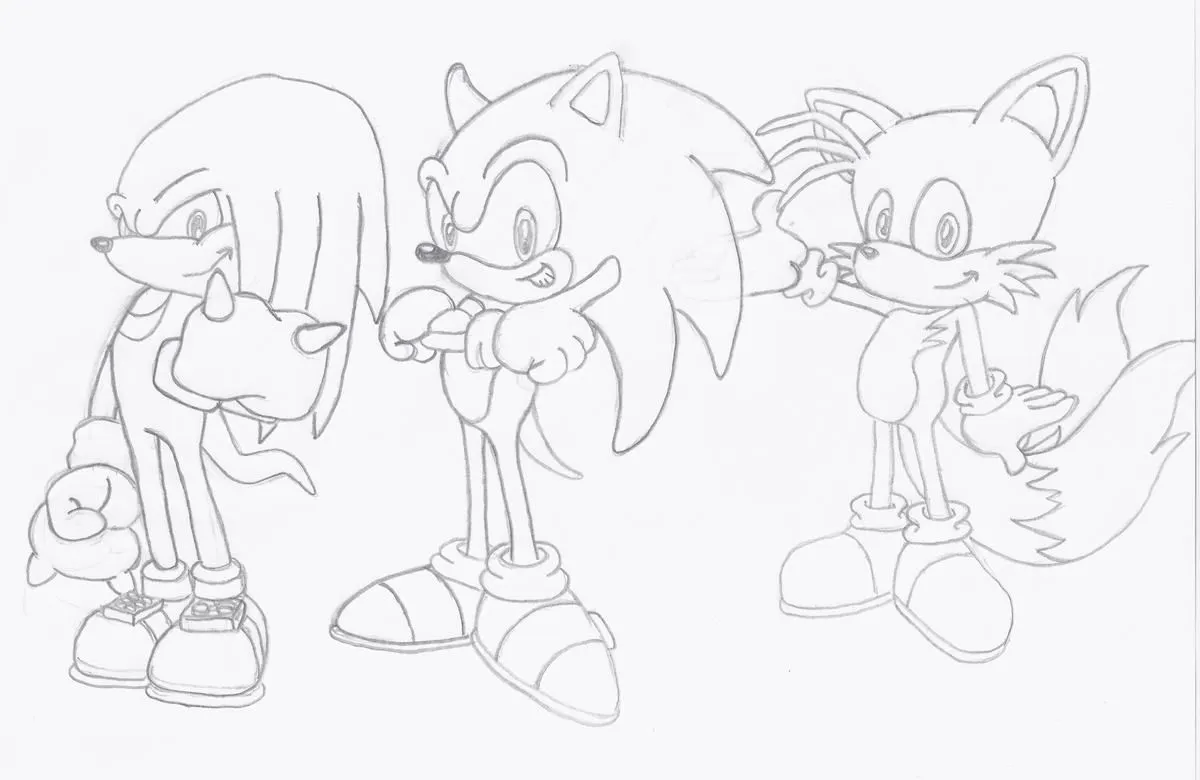 Imagenes de sonic faciles de dibujar - Imagui