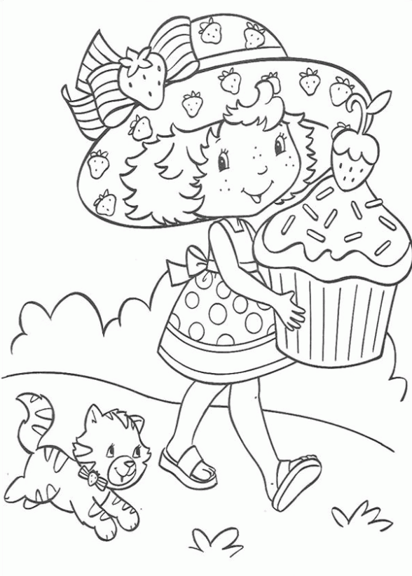 Imágenes de Strawberry Shortcake para colorear | Colorear imágenes