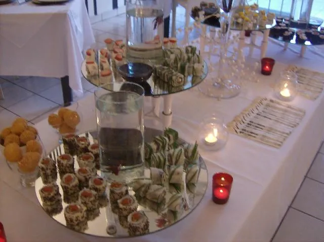 Imágenes de Sushi para fiestas. martinis, postres en Celaya