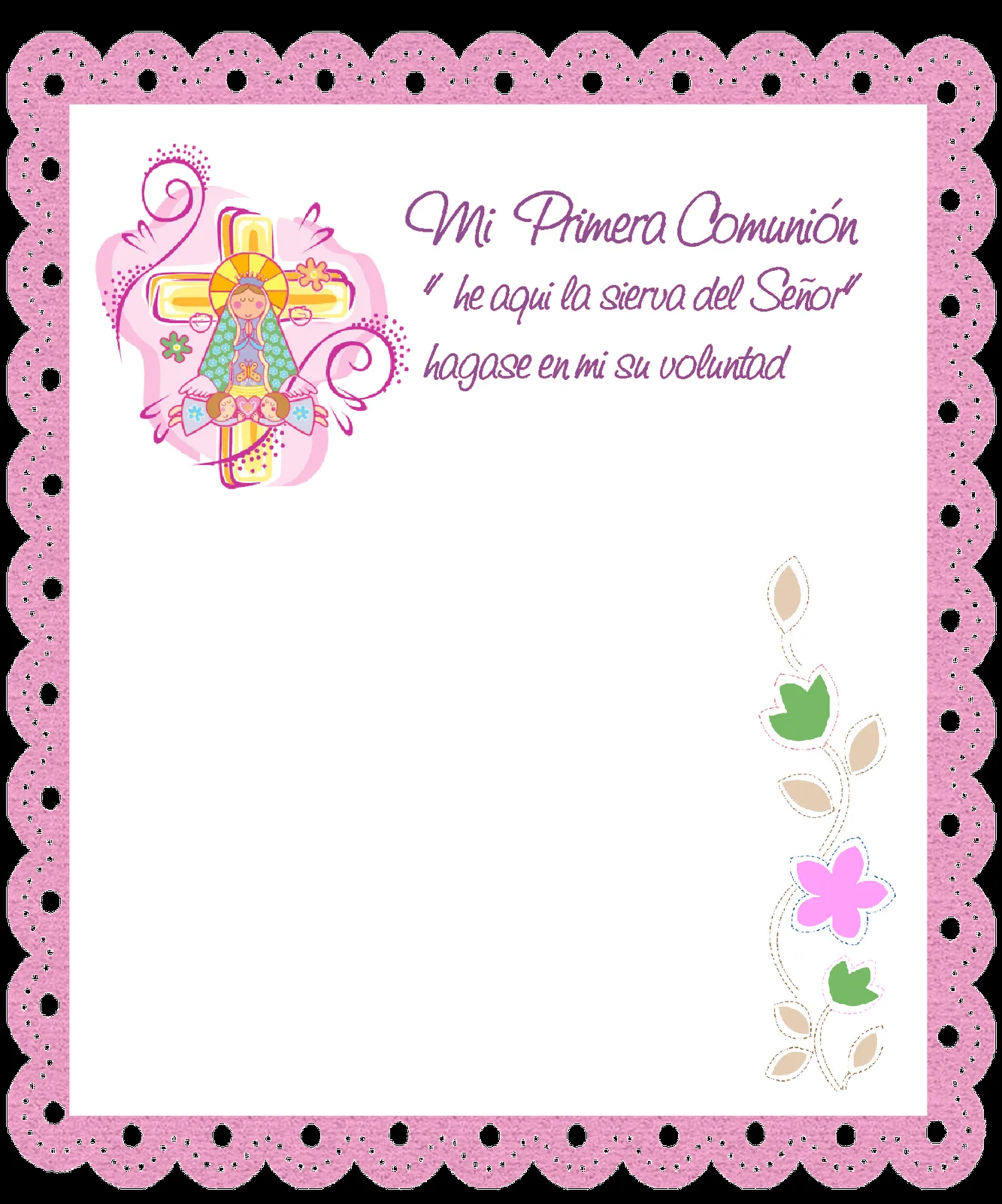 Imagenes de tarjetas de invitación para primera comunión - Imagui