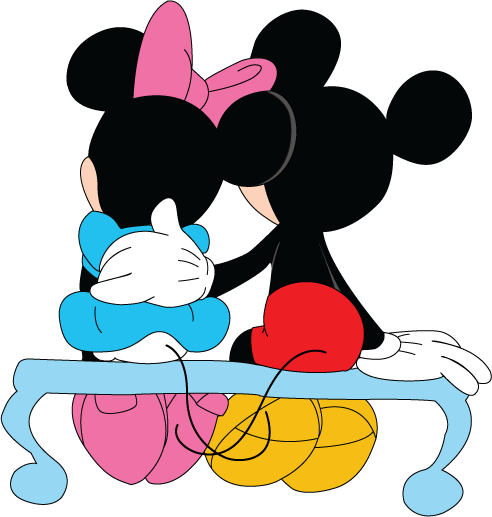 Imagenes tiernas de mickey y minnie mouse | pintar en tela ...