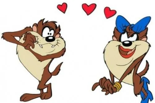 Imagenes tiernas de Tazmania enamorado