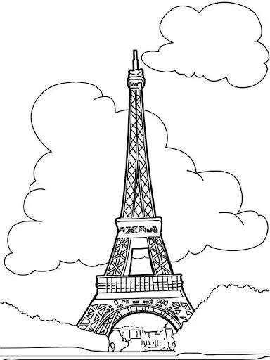 Dibujos de torre eiffel para colorear - Imagui