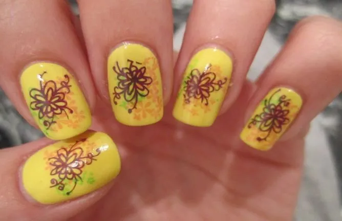 Imágenes uñas con flores paso a paso | Solountip.