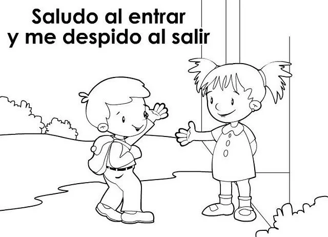 Imagenes para colorear sobre los valores para niños - Imagui